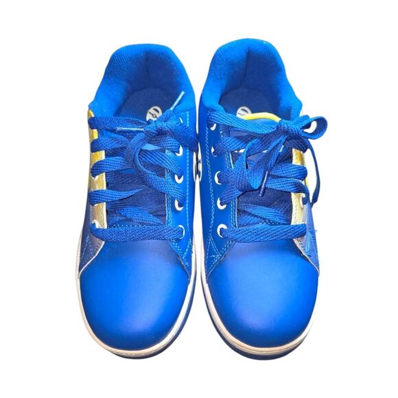 Heelys Split Spongebob Squarepants Blue & Yellow Roller Heeled Sneakers Size Y5 - Picture 2 of 12